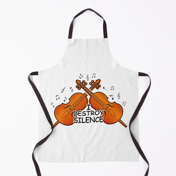 Item preview, I DESTROY SILENCE - Gift Idea For Violinist Violin Player Lover designed and sold by CreativaArt-.