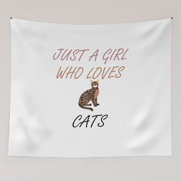 Item preview, Just A Girl Who Loves Cats Sweet Gifts Owner Cat Lover Cats designed and sold by AchrafOc.