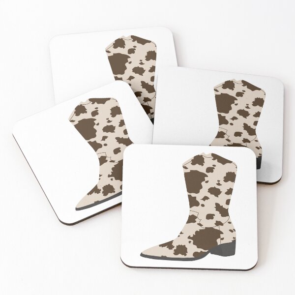 Item preview, cow print cowboy boot  designed and sold by karapos23.