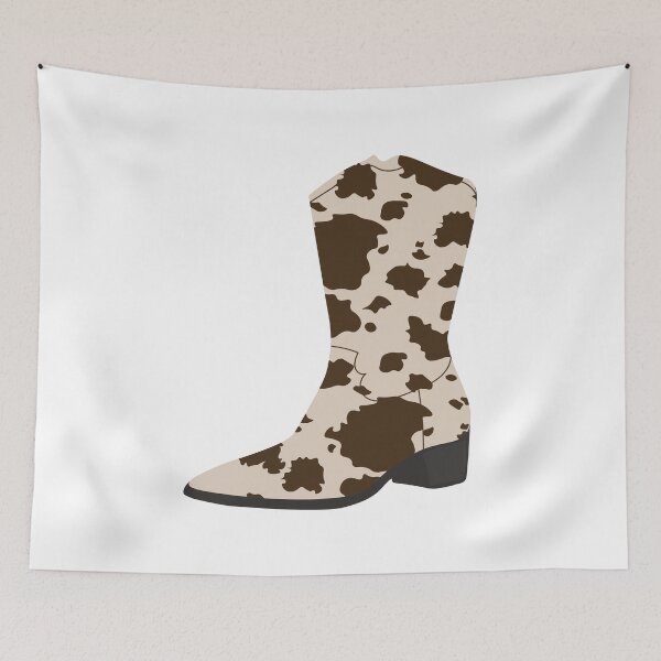 Item preview, cow print cowboy boot  designed and sold by karapos23.