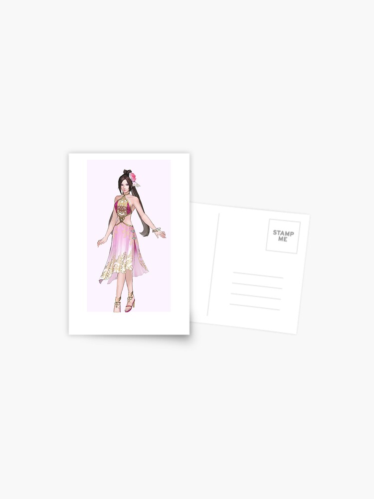Dynasty Warriors 9 Diaochan Dudou Costume Full Body Postcard By Thepeachpit Redbubble