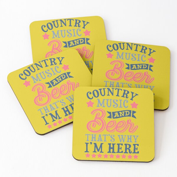 Item preview, Country music and beer thats why I'm here designed and sold by Delicarte.