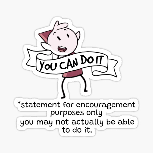 Alfur Hilda you can do it Sticker