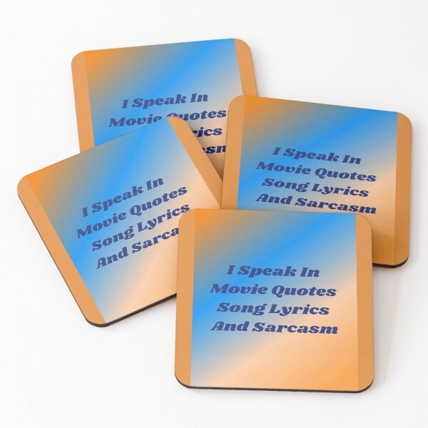 Item preview, I Speak In Movie Quotes Song Lyrics And Sarcasm designed and sold by Artistive.