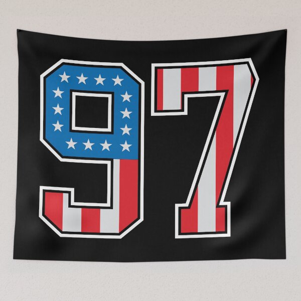 Item preview, 97 American Lucky Number Ninety-seven United States Flag designed and sold by Urosek.