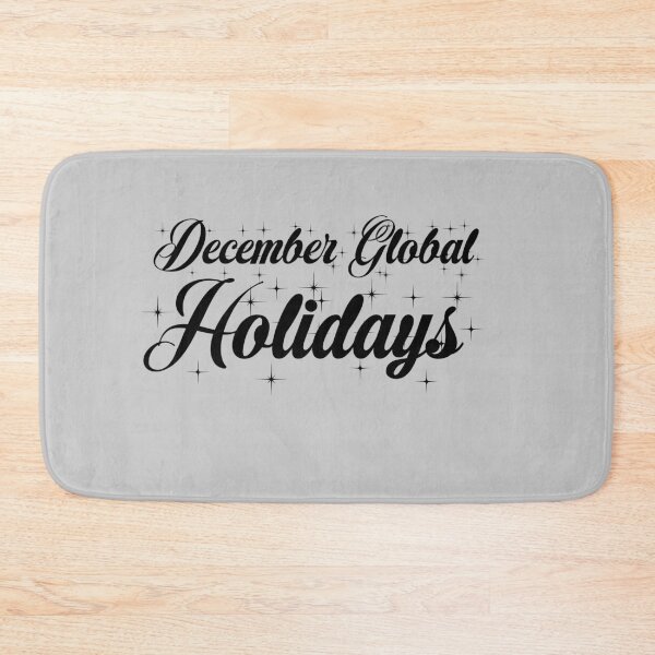Item preview, December Global Holidays Gray designed and sold by DamaliePierre.