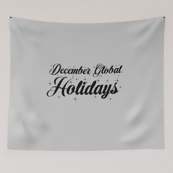Item preview, December Global Holidays Gray designed and sold by DamaliePierre.