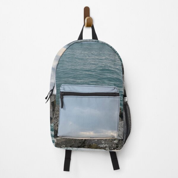 Item preview, Sunny day on a rocky ocean beach designed and sold by Wasef Baker.