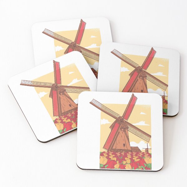Item preview, Dutch Windmill And Tulips designed and sold by Shirtey.