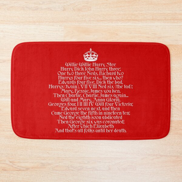 Item preview, English / British Monarchs Mnemonic - Kings and Queens Rhyme to Remember designed and sold by harrizon.