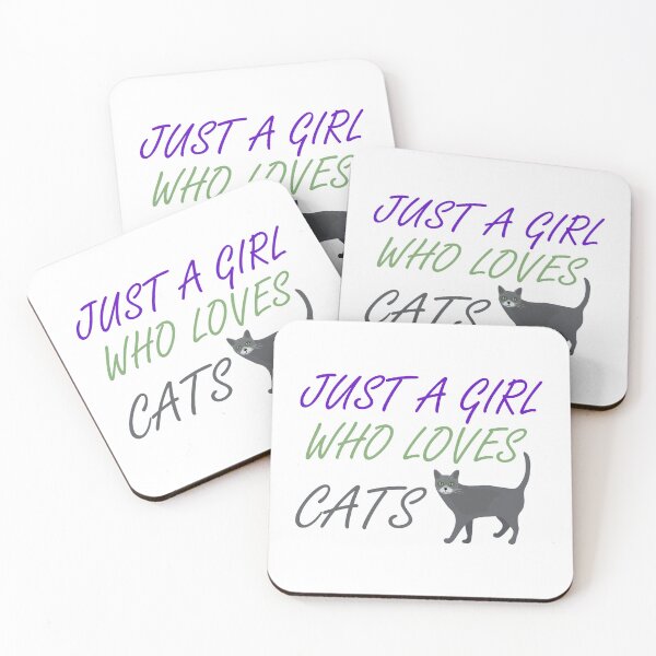 Item preview, Just A Girl Who Loves Cats Sweet Gifts Owner Cat Lover Cats designed and sold by AchrafOc.