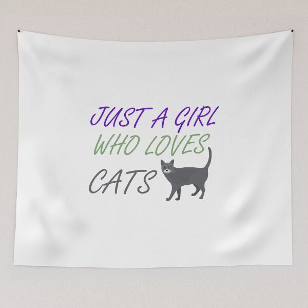 Item preview, Just A Girl Who Loves Cats Sweet Gifts Owner Cat Lover Cats designed and sold by AchrafOc.