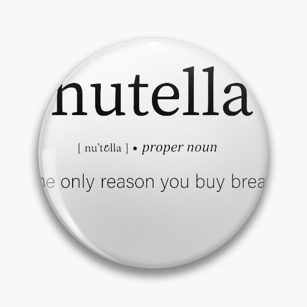 Artikelvorschau, Nutella Definition, Wörterbuch Kunstdruck auf neuen T-Shirts entworfen und verkauft von Humais Store.