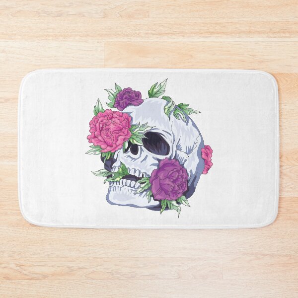 Item preview, Skull With Purple And Pink Roses designed and sold by Shirtey.