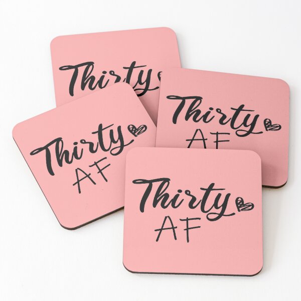 Item preview, Thirty AF, 30th Birthday, Thirtieth Birthday Tee, Birthday Girl, Dirty Thirty, Thirsty Thirty, Funny 30 Birthday gift ideas, Hello 30 designed and sold by biigshow.