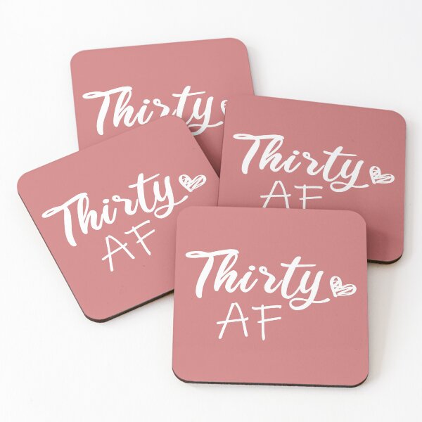 Item preview, Thirty AF, 30th Birthday, Thirtieth Birthday Tee, Birthday Girl, Dirty Thirty, Thirsty Thirty, Funny 30 Birthday gift ideas, Hello 30 designed and sold by biigshow.