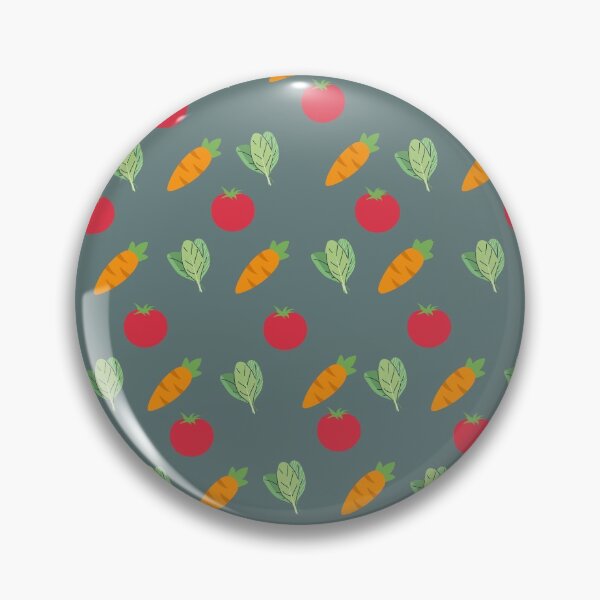Item preview, Vegetable Pattern with Green Background designed and sold by Brat-Cat-Shirts.