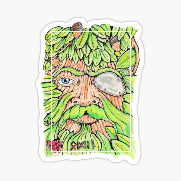Odin/The Green Man Sticker