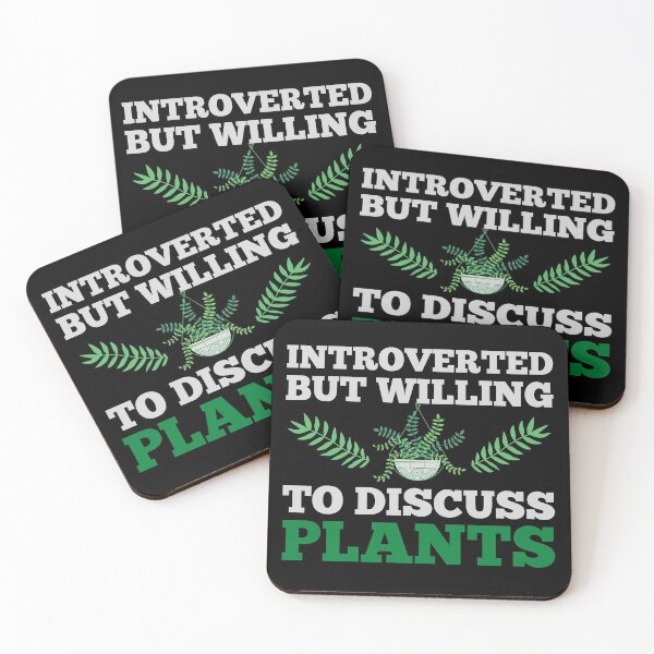 Item preview, Introverted But Willing To Discuss Plants designed and sold by Artsy9.