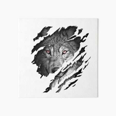 Brand New Wolf Art Board Print for Sale by brandnewmerch