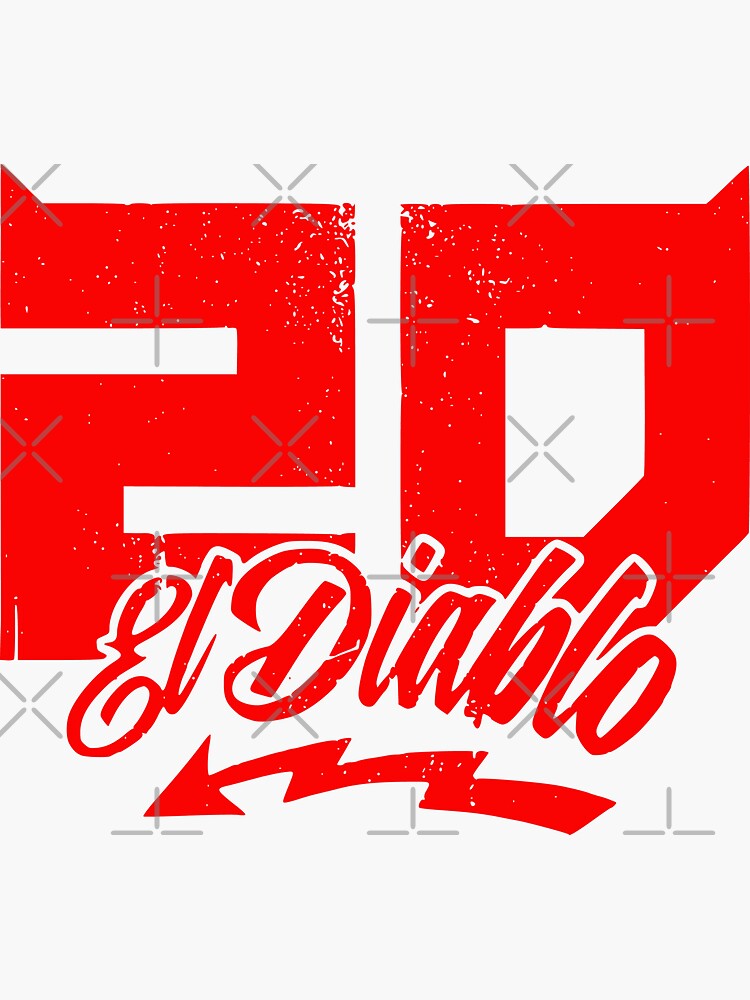 Autocollant Fabio Quartararo 20 El Diablo – Vinyle Extérieur, Fabrication Française, Plusieurs Tailles/couleurs