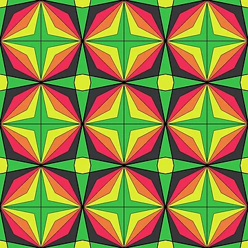 Artwork thumbnail, Retro Party Pattern - Neon Rave Wear by NoMatterLab