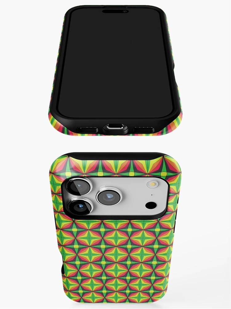 Thumbnail 3 of 4, iPhone Case, Retro Party Pattern - Neon Rave Wear designed and sold by NoMatterLab.