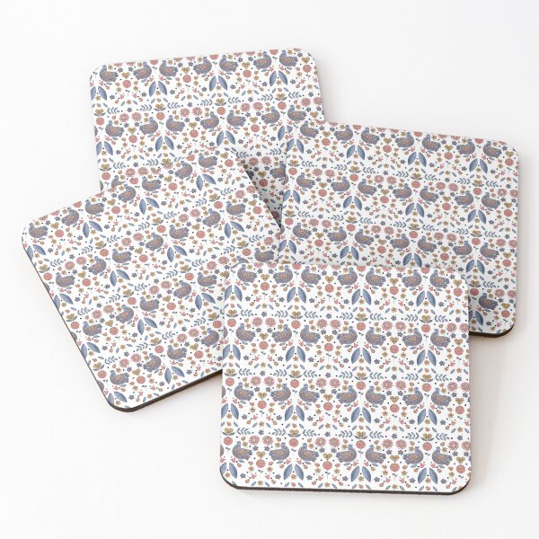 Item preview, Scandinavian Folklore Bird Pattern designed and sold by LotusArtStudio.