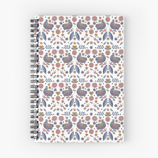 Item preview, Scandinavian Folklore Bird Pattern designed and sold by LotusArtStudio.