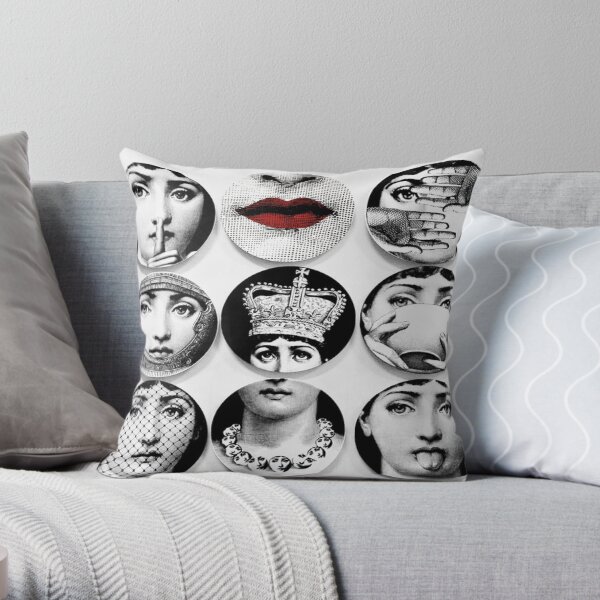 The Fornasetti Wall Throw Pillow