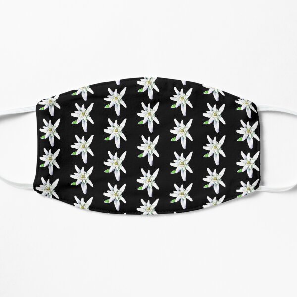 Edelweiss Alpine Flower Artistic Pattern Masque sans plis