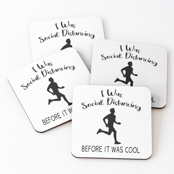 Item preview, Running, I Was Social Distancing Before It Was Cool   designed and sold by JustGift.