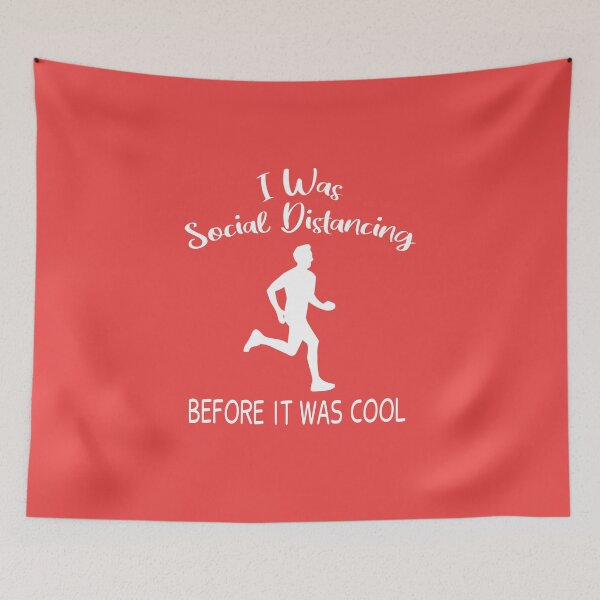 Item preview, Running, I Was Social Distancing Before It Was Cool   designed and sold by JustGift.