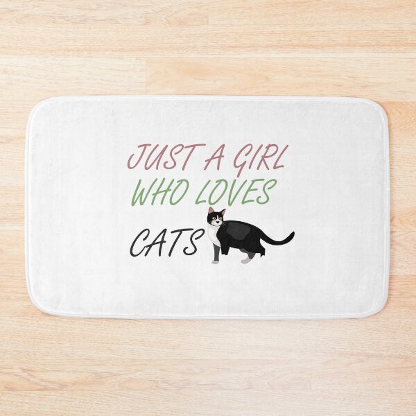 Item preview, Just A Girl Who Loves Cats Sweet Gifts Owner Cat Lover Cats designed and sold by AchrafOc.