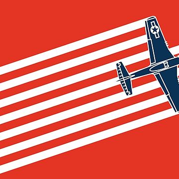 Artwork thumbnail, P-51 Mustang Speed Stripes by Aeronautdesign
