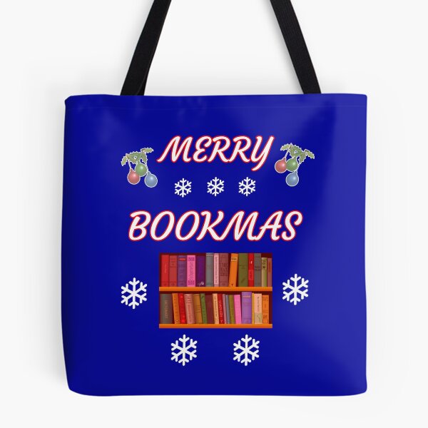 Item preview, Merry Bookmas Book Lover Gift designed and sold by SharpThreadZ.
