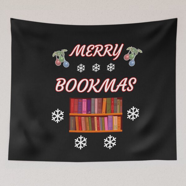 Item preview, Merry Bookmas Book Lover Gift designed and sold by SharpThreadZ.
