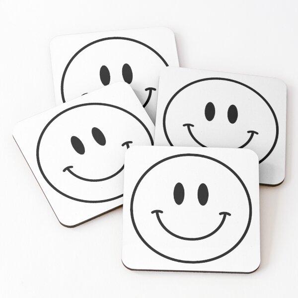 Item preview, 105 White Happy Face :) Smiley | #ffffff designed and sold by YourSmileyFace.