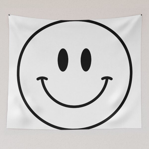 Item preview, 105 White Happy Face :) Smiley | #ffffff designed and sold by YourSmileyFace.