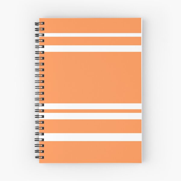 Item preview, Orange and White Horizontal Stripes Pattern designed and sold by QuinnEmory.