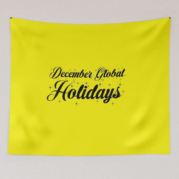 Item preview, December Global Holidays Yellow  designed and sold by DamaliePierre.