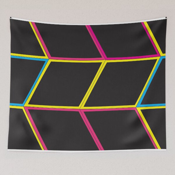 Item preview, Cyan Magenta Yellow (CMY) Geometric 2 designed and sold by d-w-h design.