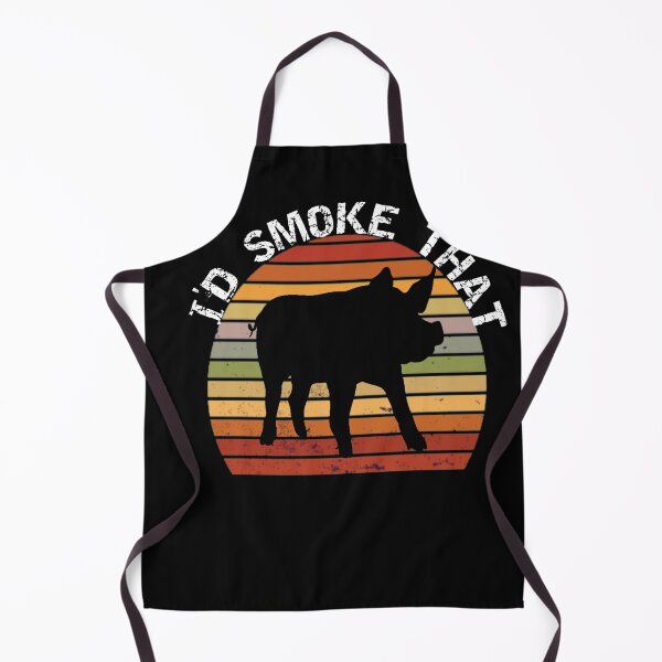 Item preview, Funny BBQ I'D Smoke That Pig designed and sold by C0njur0r.