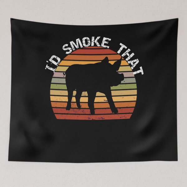 Item preview, Funny BBQ I'D Smoke That Pig designed and sold by C0njur0r.