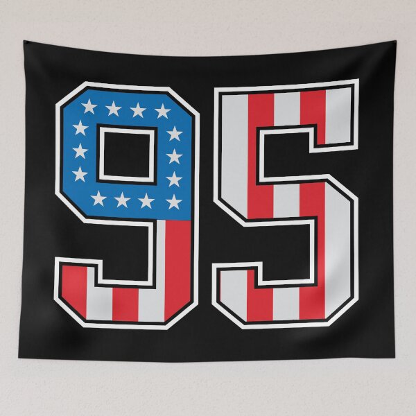 Item preview, 95 American Lucky Number Ninety-five United States Flag designed and sold by Urosek.