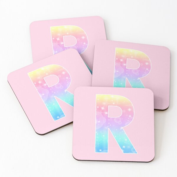 Item preview, The Letter R - Monogram in Kawaii Magical Unicorn Sparkle Pattern designed and sold by Bumblefuzzies.