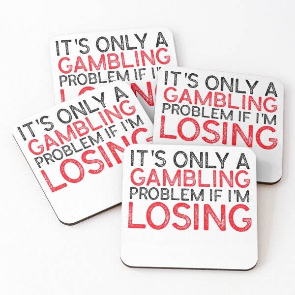 Item preview, IT'S ONLY A GAMBLING PROBLEM IF I'M LOSING - SPORTS BETTING MANTRA designed and sold by KC-Clothing-Co.