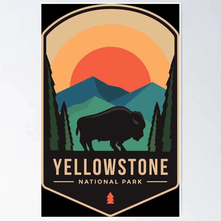 Yellowstone National Park Sticker