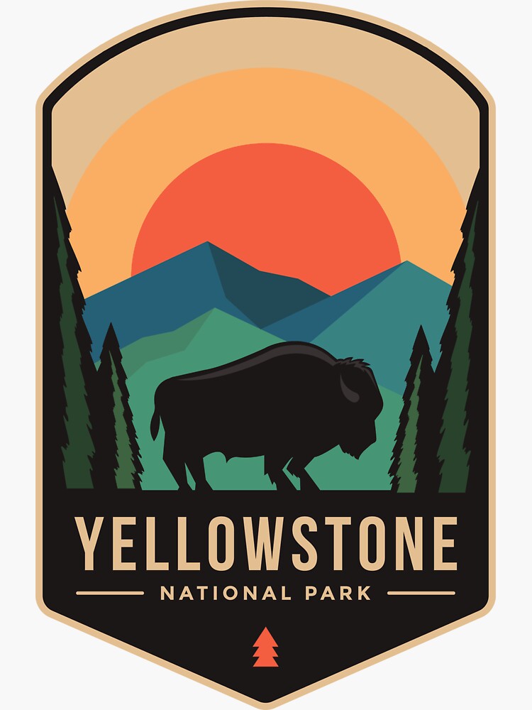 Yellowstone National Park Sticker