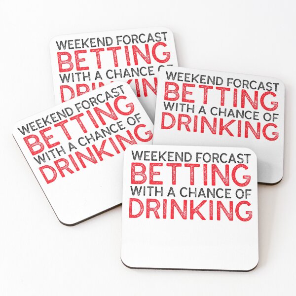 Item preview, WEEKEND FORCAST BETTING WITH A CHANCE OF DRINKING - SPORTS BETTING MANTRA designed and sold by KC-Clothing-Co.
